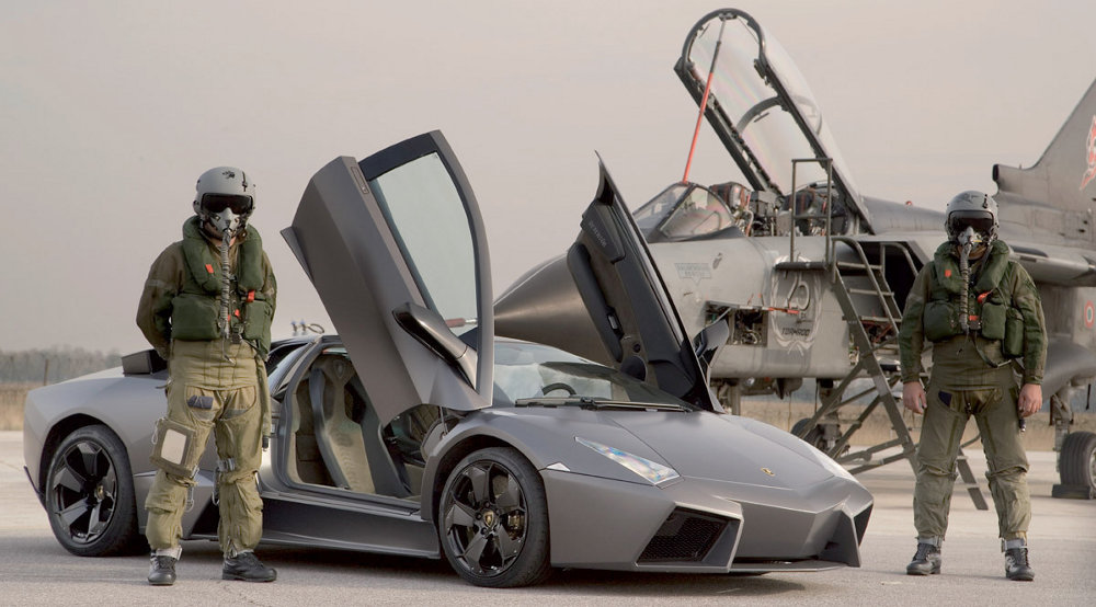 Lamborghini-Reventon-Jet-Tornado-airplane-duel