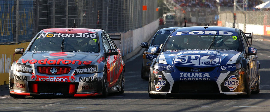Australian-V8-Supercar-race-The-Gold-Coast-Jamie-Whincup-Shane-Van-Gisbergen