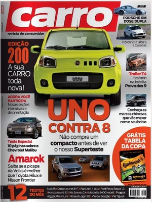 Depois de 202 edições, um forte abraço para a revista Carro