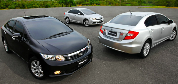 Honda Civic LXS LXR EXR Brasil 2014
