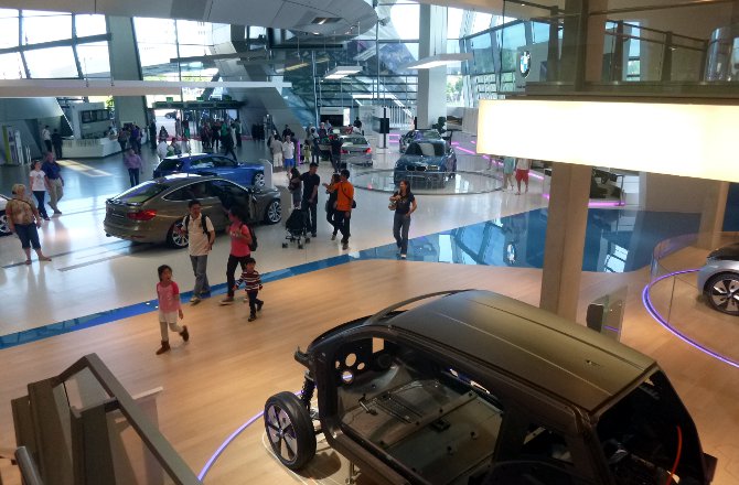 BMW Welt interior