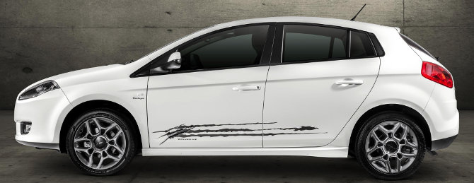 Fiat/Divulgação Fiat Bravo 2014 Brasil Wolverine visual lateral série especial