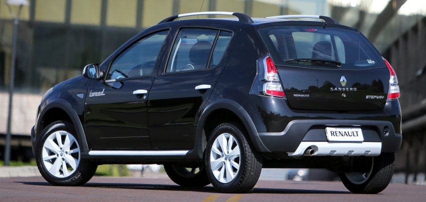 Renault/Divulgação Renault-Sandero-Stepway-Tweed-serie-especial-2014-Brasil-preto