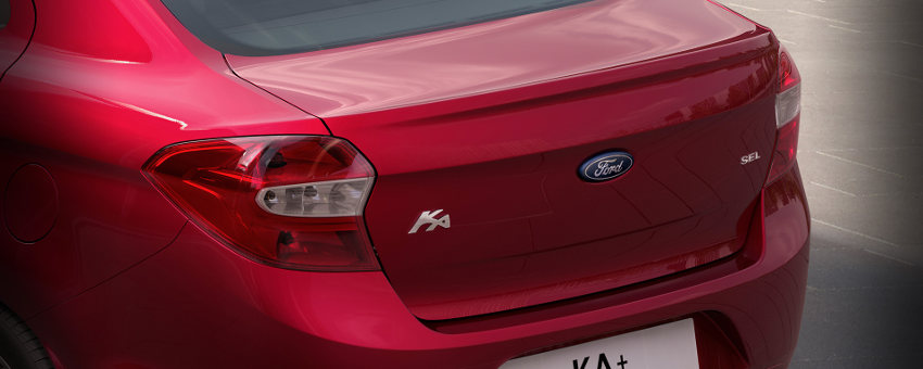 Ford/Divulgação Ford-Ka+-2015-Brasil-sedan-traseira