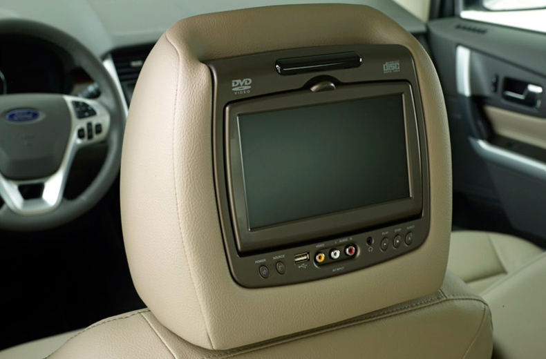 Ford/Divulgação Ford-Edge-SEL-Limited-20414-DVD-tela-banco