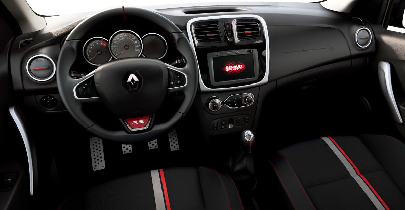 Renault/Divulgação Renault-Sandero-RS-2016-painel