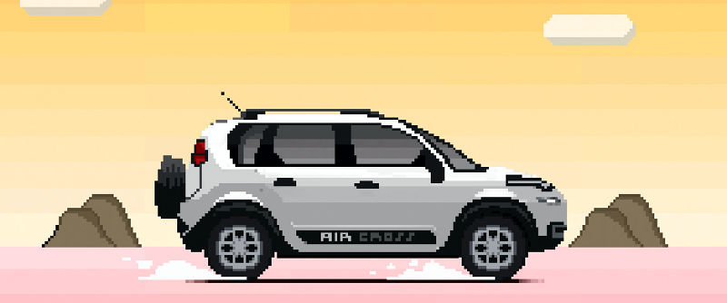 Citroen-Aircross-8-bit-game