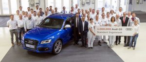 Foto da celebração de 1 milhão de Q5 produzidos na fábrica da Audi na Alemanha