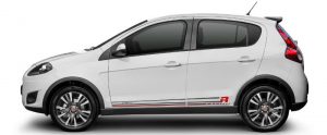 Foto da lateral do Fiat Palio Sporting 1.6 2017