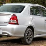 Traseira do Toyota Etios Sedan Platinum 2017