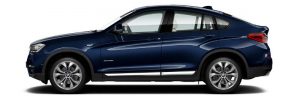 BMW X4 de perfil valoriza o design