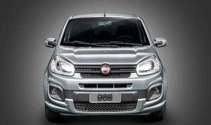 Foto da dianteira do Fiat Uno Attractive 2017