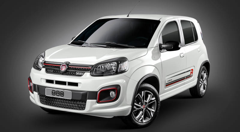 Fiat/Divulgação Foto do visual do Fiat Uno Sporting 2017