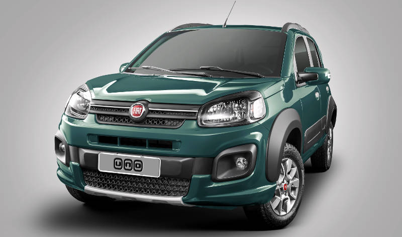 Fiat/Divulgação Foto da dianteira do Fiat Uno Way 2017