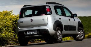 Foto da traseira do Fiat Uno Way 2017