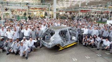 Nissan Kicks na fábrica de Resente