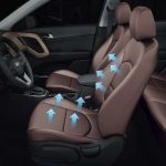 Foto do banco dianteiro do motorista do Hyundai Creta com ventilação