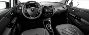 Interior do Renault Captur Intense 2018