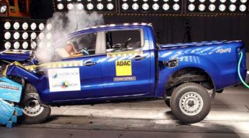 Crash teste da Latin NCAP com uma picape