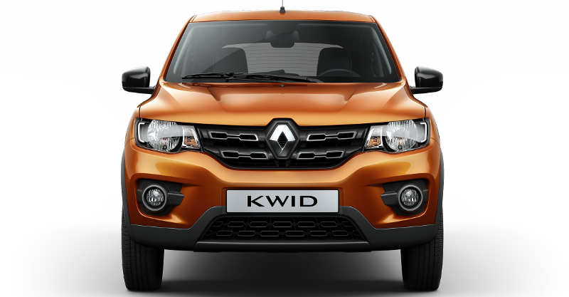 Dianteira do Renault Kwid Intense 2018