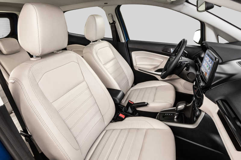 Ford/Divulgação Interior e espaço interno do Central multimídia do Ford EcoSport 2018