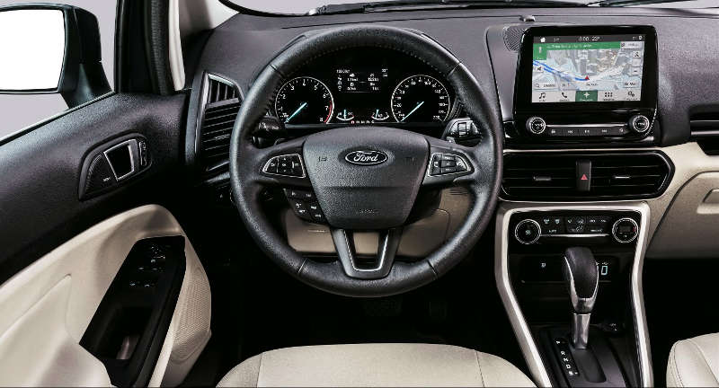 Ford/Divulgação Quadro de instrumentos e central multimídia do Ford EcoSport Titanium 2018