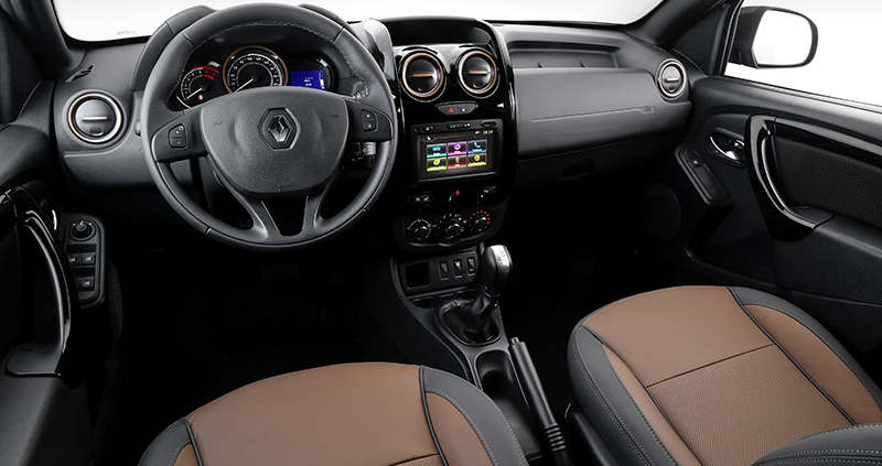 Renault/Divulgação Painel do Renault Duster Dynamique com câmbio automático CVT