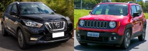 Comparativo, teste e duelo entre o Nissan Kicks e o Jeep Renegade 2018