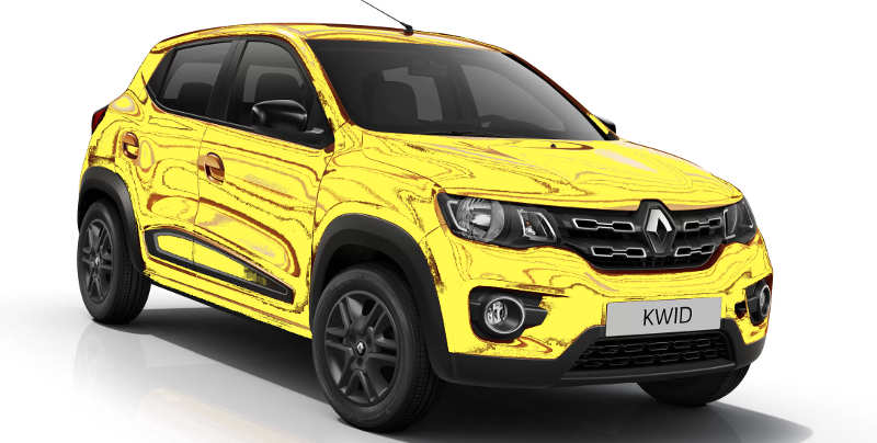 Renault Kwid amarelo (yellow)