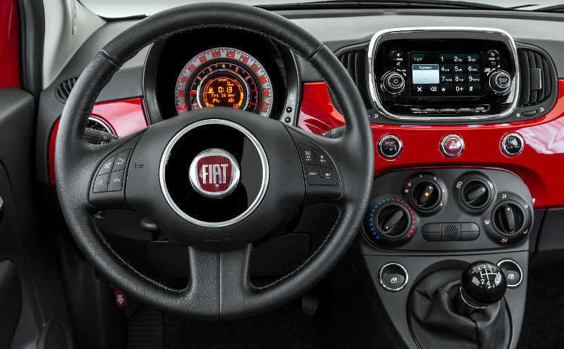Fiat/Divulgação Painel do Fiat 500 Cult 2017