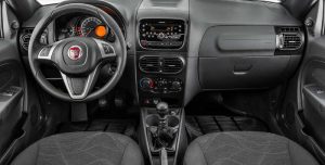 Painel da Fiat Strada Hard Working 2018