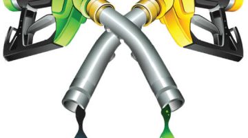 Desenho de bombas de combustível: etanol e gasolina