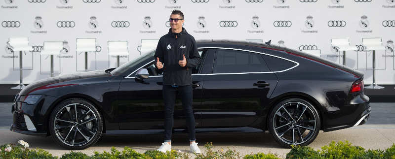 Cristiano Ronaldo, atacante do Real Madrid, escolheu um Audi RS7 Sportback
