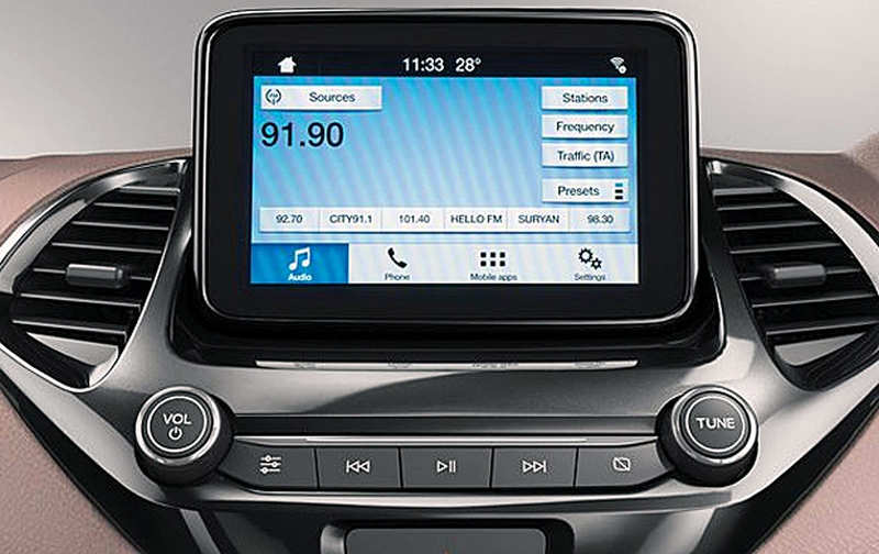 Ford/Divulgação Painel do Ford Ka FreeStyle 2019 com central Sync 3
