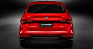 Visual da traseira do Fiat Cronos Precision