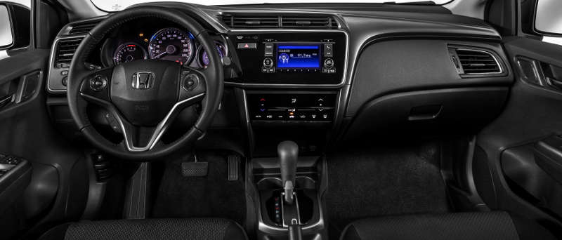 Honda/Divulgação Painel do Honda City EX 2018