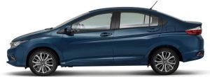 Visual da lateral do Honda City EX 2018
