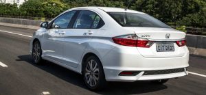 Visual da traseira do Honda City 2018 EXL