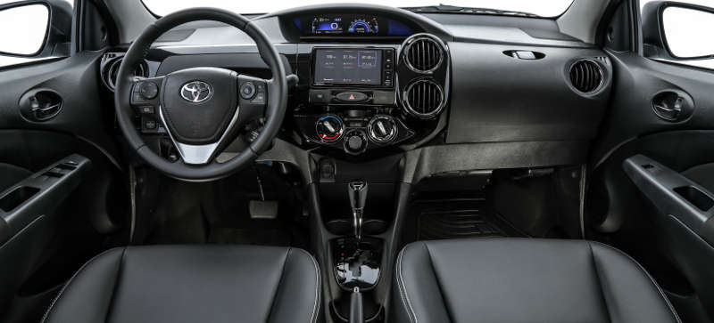 Toyota/Divulgação Painel do Toyota Etios XLS 2019