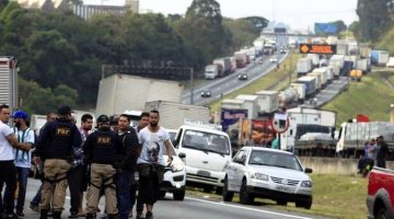 Greve dos caminhoneiros no Brasil