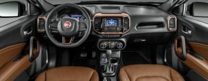 Painel e acabamento da Fiat Toro Ranch 2019