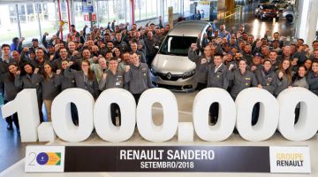 Renault Sandero Brasil atinge 1 milhão de carros no Brasil