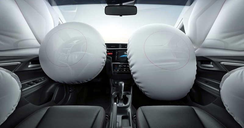 Honda/Divulgação Seis airbags do Honda WR-V EXL 2019