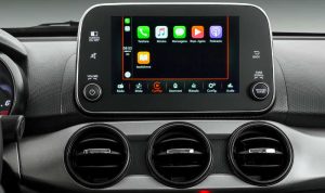 Central Multimícia UConnect do Fiat Cronos Drive 1.8 automático 2019
