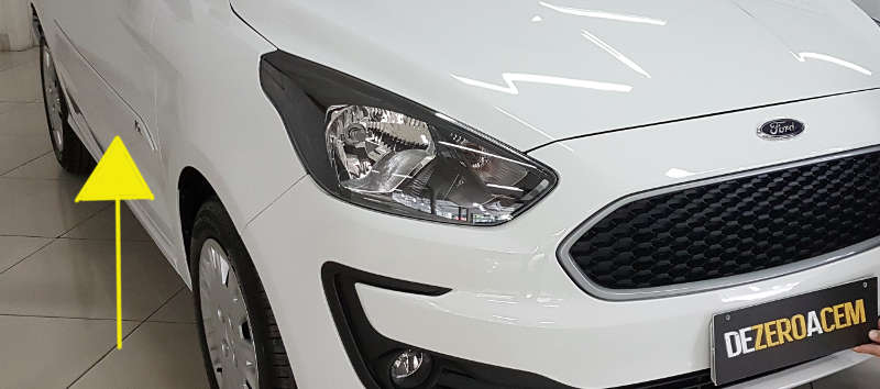 Friso nas portas do Ford Ka 2019