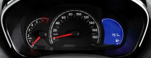 Quadro de instrumentos do Renault Kwid Intense