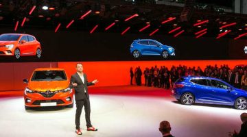 Estande da Renault no Salão do Automóvel de Genebra, na Suiça