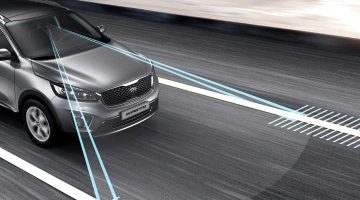 Segurança: manutenção de faixa do Kia Sorento