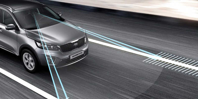 Segurança: manutenção de faixa do Kia Sorento