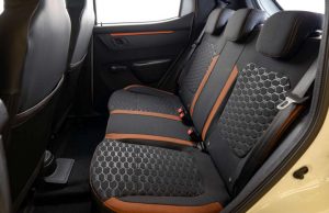 Bancos traseiros e interior do Renault Kwid Outsider